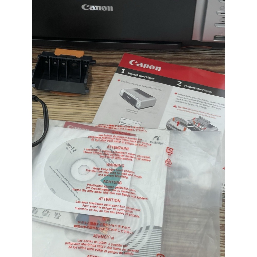 Canon PIXMA IP4200‎ Digital Photo Inkjet Printer Works - Picture 3 of 10